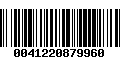 Código de Barras 0041220879960