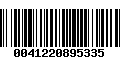 Código de Barras 0041220895335