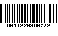 Código de Barras 0041220900572