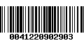 Código de Barras 0041220902903