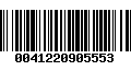 Código de Barras 0041220905553