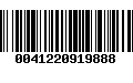 Código de Barras 0041220919888