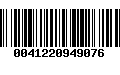 Código de Barras 0041220949076