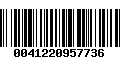 Código de Barras 0041220957736