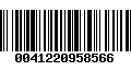 Código de Barras 0041220958566