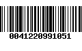 Código de Barras 0041220991051