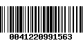 Código de Barras 0041220991563