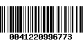 Código de Barras 0041220996773