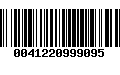 Código de Barras 0041220999095