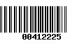 Código de Barras 00412225