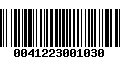 Código de Barras 0041223001030