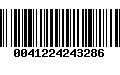 Código de Barras 0041224243286