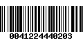 Código de Barras 0041224440203