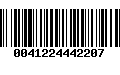 Código de Barras 0041224442207