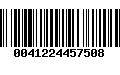 Código de Barras 0041224457508