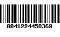 Código de Barras 0041224458369