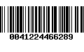 Código de Barras 0041224466289