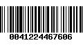 Código de Barras 0041224467606