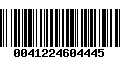 Código de Barras 0041224604445