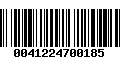 Código de Barras 0041224700185