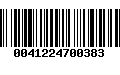 Código de Barras 0041224700383