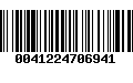 Código de Barras 0041224706941