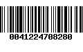 Código de Barras 0041224708280