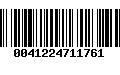 Código de Barras 0041224711761