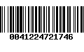 Código de Barras 0041224721746