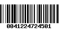 Código de Barras 0041224724501