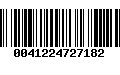 Código de Barras 0041224727182