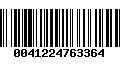 Código de Barras 0041224763364