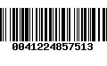 Código de Barras 0041224857513