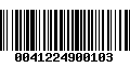 Código de Barras 0041224900103