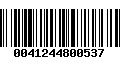 Código de Barras 0041244800537