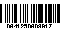 Código de Barras 0041250009917