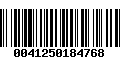 Código de Barras 0041250184768