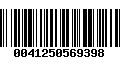 Código de Barras 0041250569398