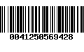 Código de Barras 0041250569428