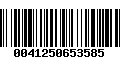 Código de Barras 0041250653585