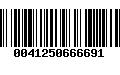 Código de Barras 0041250666691