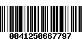 Código de Barras 0041250667797