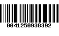 Código de Barras 0041250938392