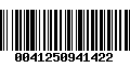 Código de Barras 0041250941422