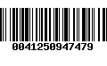 Código de Barras 0041250947479