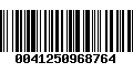 Código de Barras 0041250968764