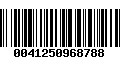 Código de Barras 0041250968788