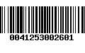 Código de Barras 0041253002601