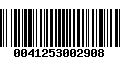 Código de Barras 0041253002908