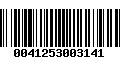 Código de Barras 0041253003141